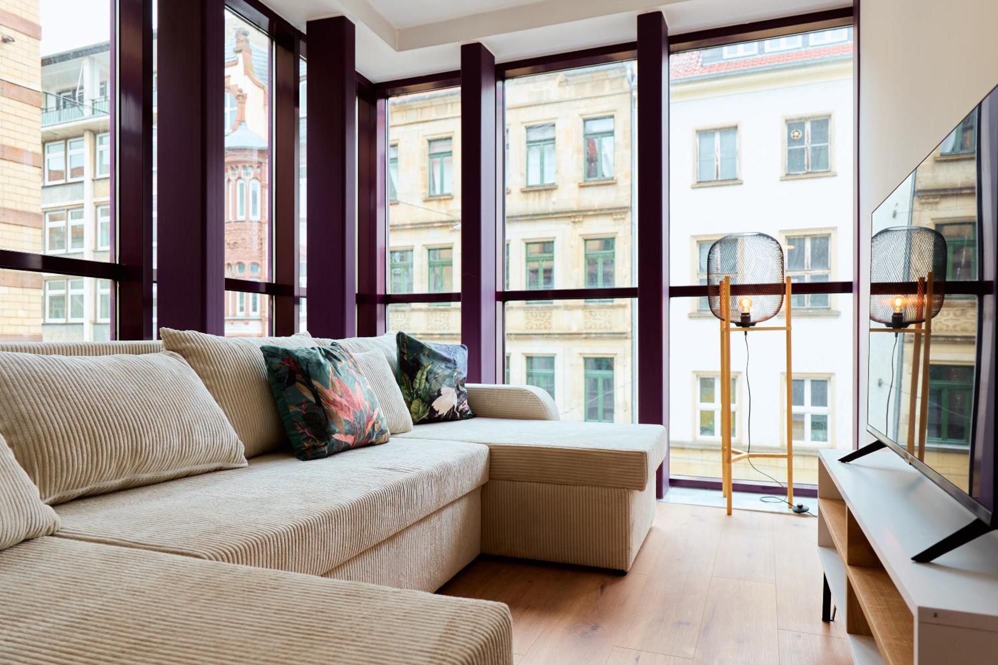 Stylisches Apartment I Fahrstuhl I Bahnhofsnah Érfurt Exterior foto
